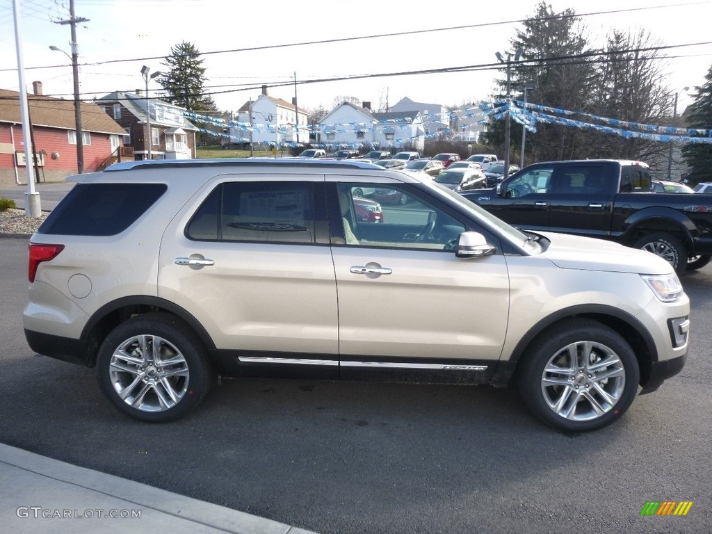 2017 Explorer Limited 4WD - White Gold / Ebony Black photo #4