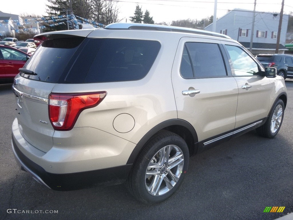 2017 Explorer Limited 4WD - White Gold / Ebony Black photo #5