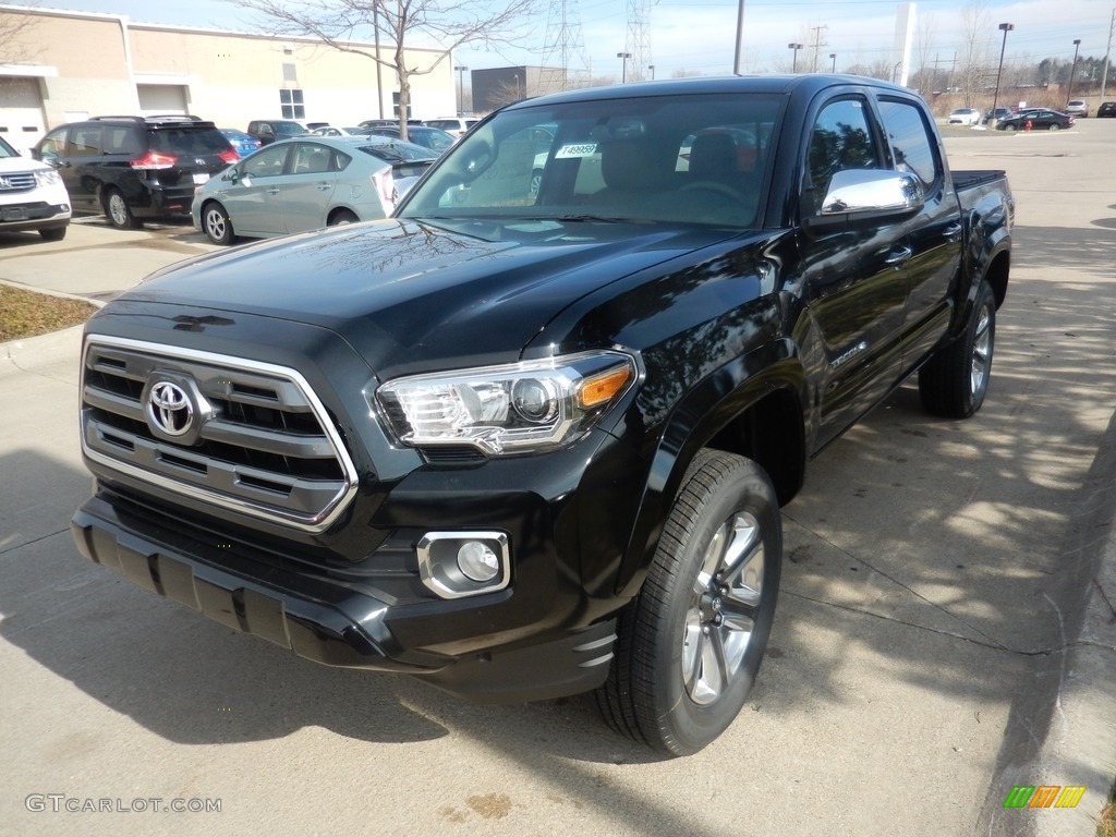 Black 2017 Toyota Tacoma Limited Double Cab 4x4 Exterior Photo #119387243