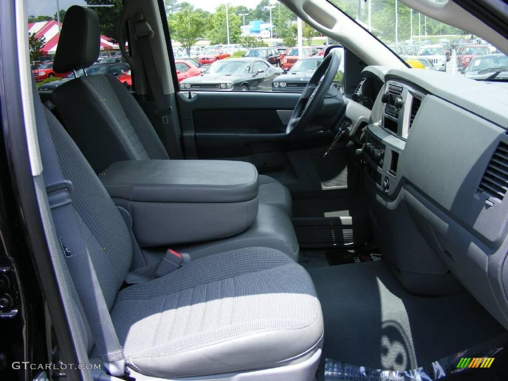 2008 Ram 1500 Big Horn Edition Quad Cab - Brilliant Black Crystal Pearl / Medium Slate Gray photo #18