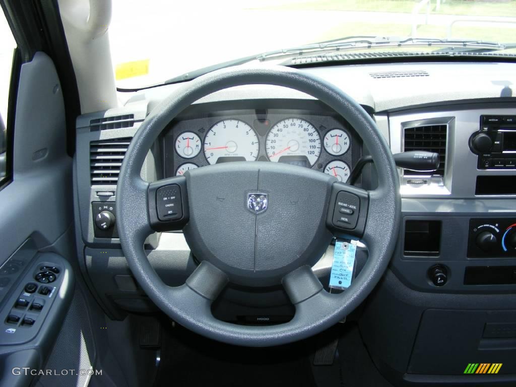 2008 Ram 1500 Big Horn Edition Quad Cab - Brilliant Black Crystal Pearl / Medium Slate Gray photo #22