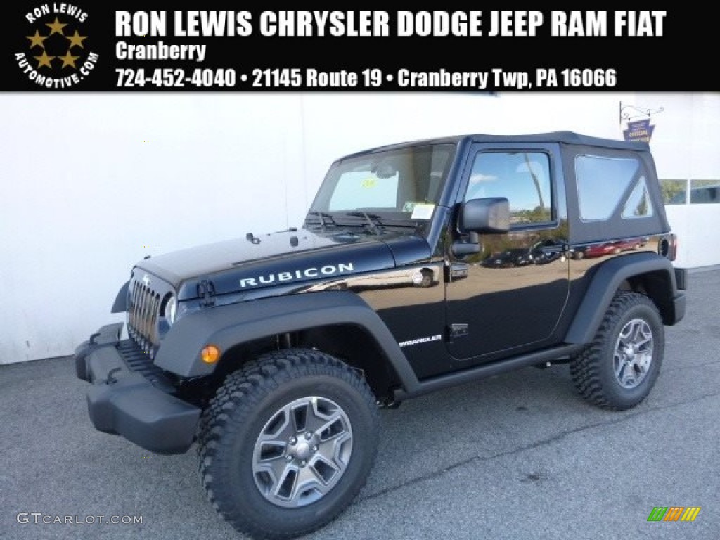 2017 Wrangler Rubicon 4x4 - Black / Black photo #1