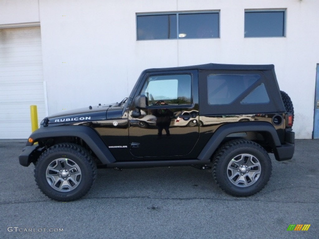 2017 Wrangler Rubicon 4x4 - Black / Black photo #3