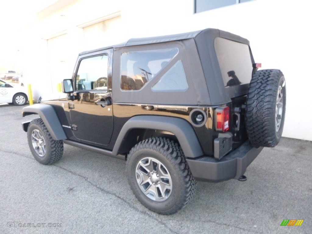 2017 Wrangler Rubicon 4x4 - Black / Black photo #4