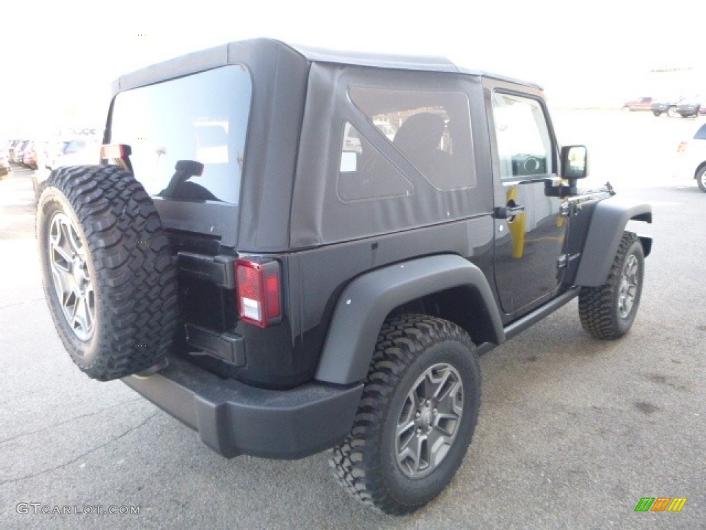 2017 Wrangler Rubicon 4x4 - Black / Black photo #6