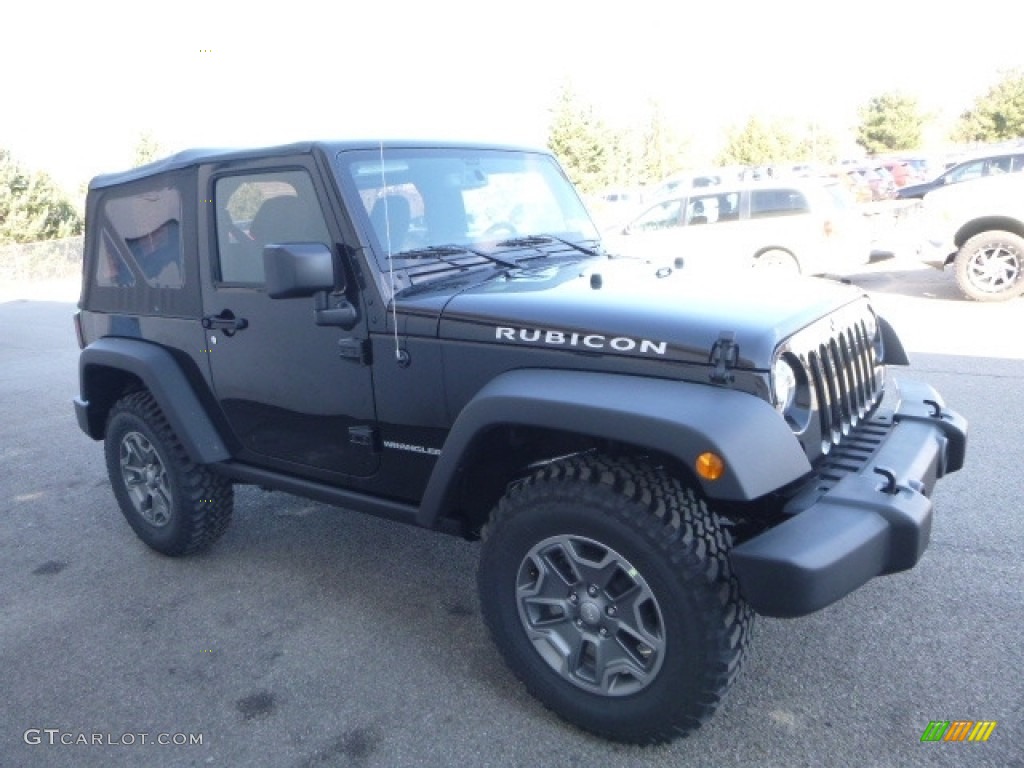 2017 Wrangler Rubicon 4x4 - Black / Black photo #7