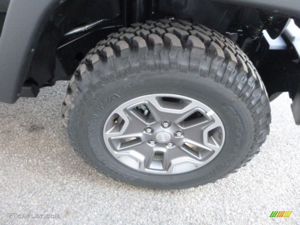 2017 Wrangler Rubicon 4x4 - Black / Black photo #9