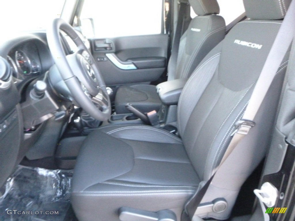 2017 Wrangler Rubicon 4x4 - Black / Black photo #13
