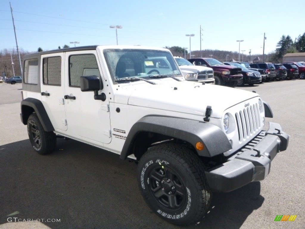 2017 Wrangler Sport 4x4 - Bright White / Black photo #6