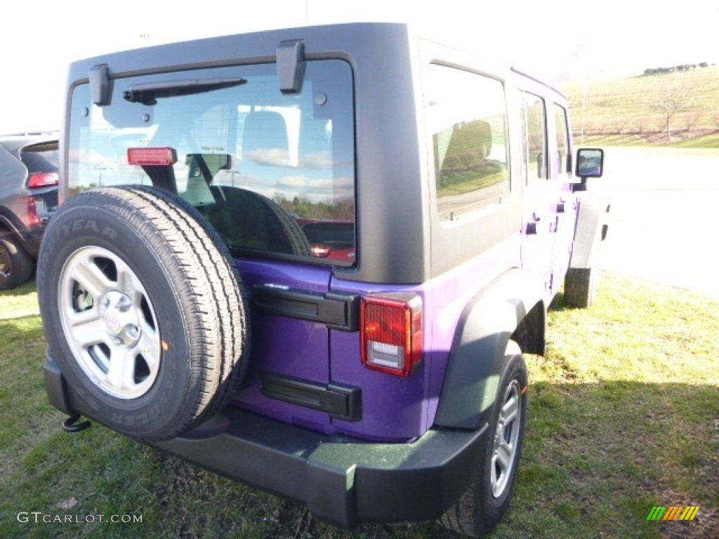 2017 Wrangler Unlimited Sport 4x4 - Extreme Purple / Black photo #5