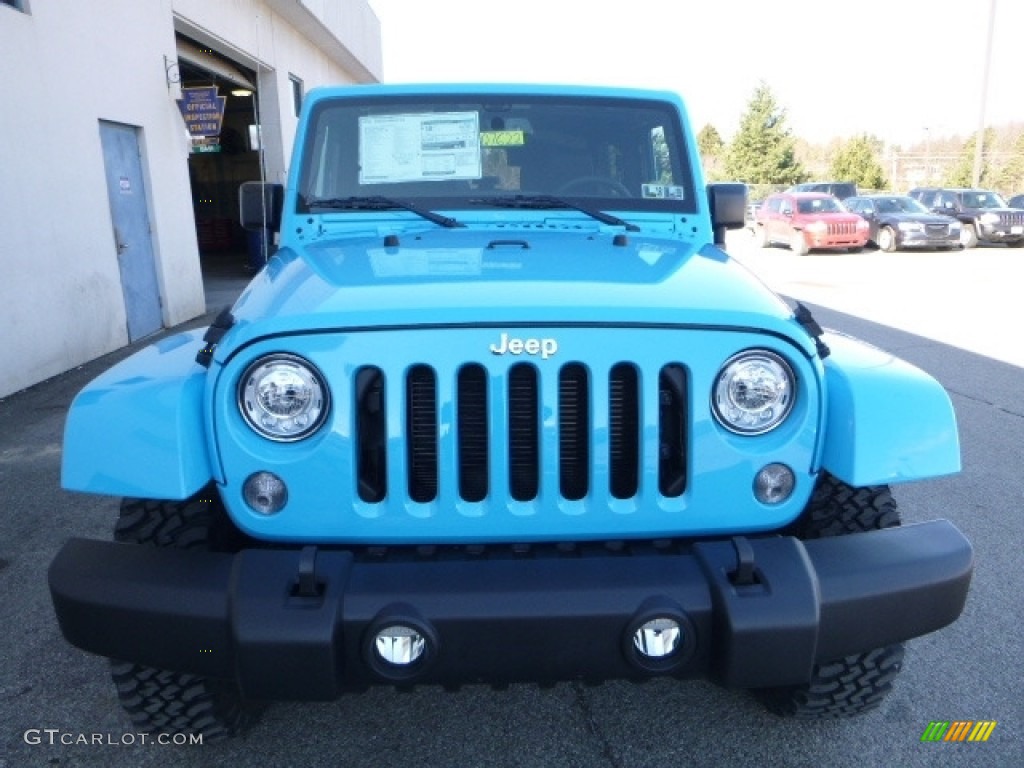 2017 Wrangler Rubicon 4x4 - Chief Blue / Black photo #9