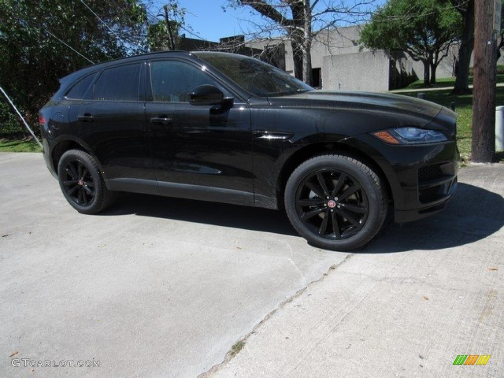 2017 F-PACE 35t AWD Prestige - Ultimate Black / Jet w/Tan photo #1