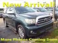 2008 Timberland Green Mica Toyota Sequoia Limited 4WD #119385005