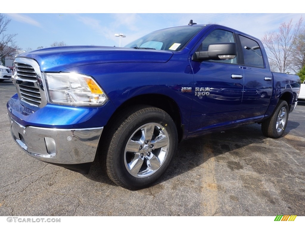 2017 1500 Big Horn Crew Cab - Blue Streak Pearl / Black/Diesel Gray photo #1