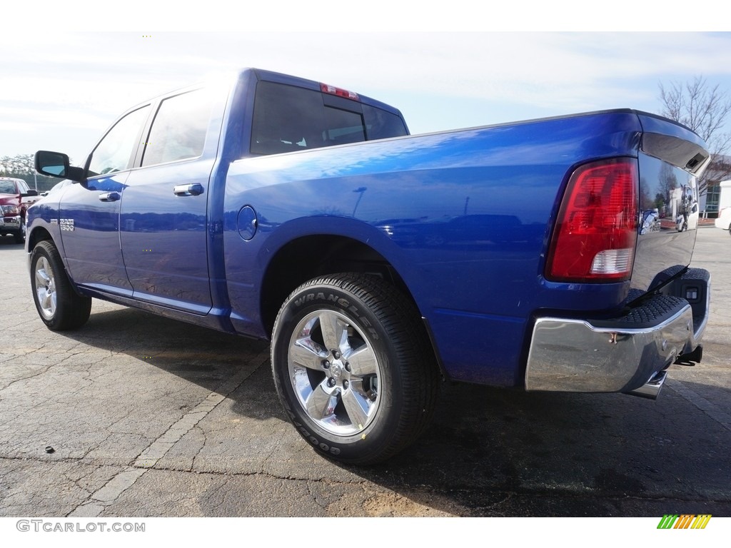 2017 1500 Big Horn Crew Cab - Blue Streak Pearl / Black/Diesel Gray photo #2