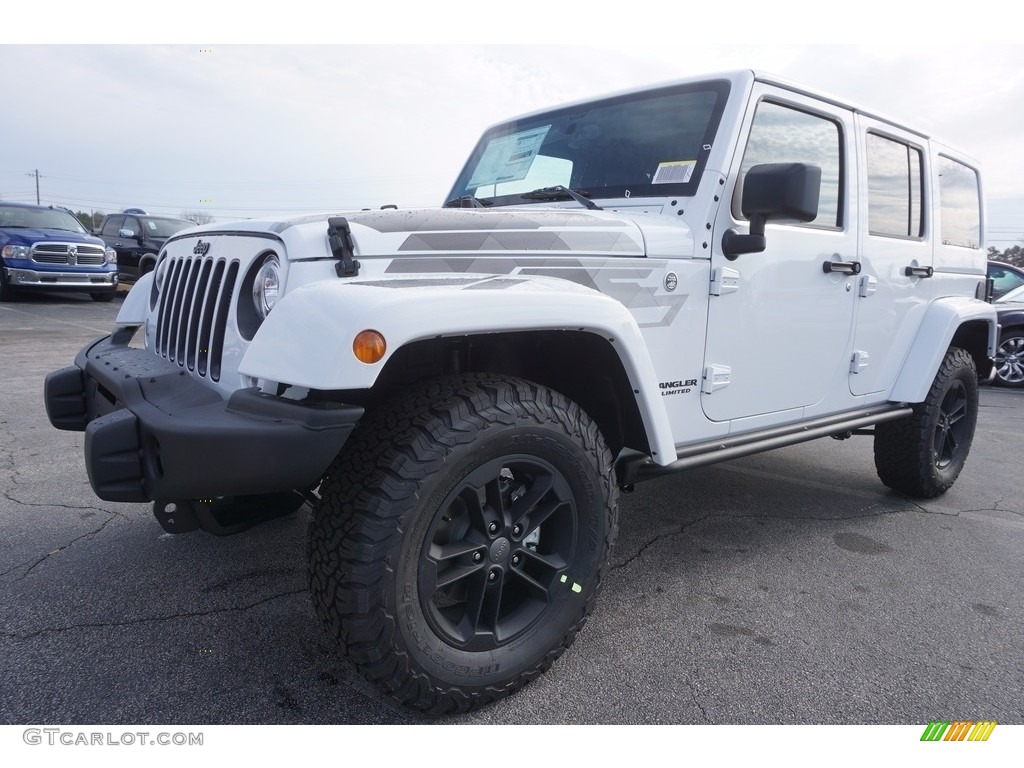 2017 Wrangler Unlimited Winter Edition 4x4 - Bright White / Black photo #1