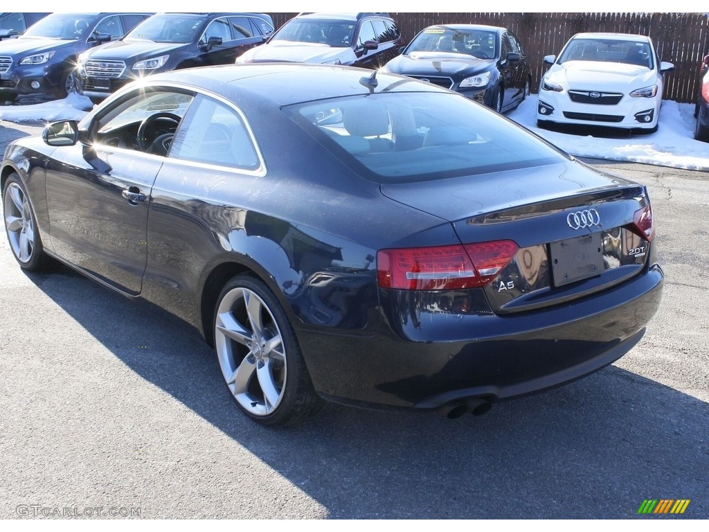 2012 A5 2.0T quattro Coupe - Moonlight Blue Metallic / Light Gray photo #6