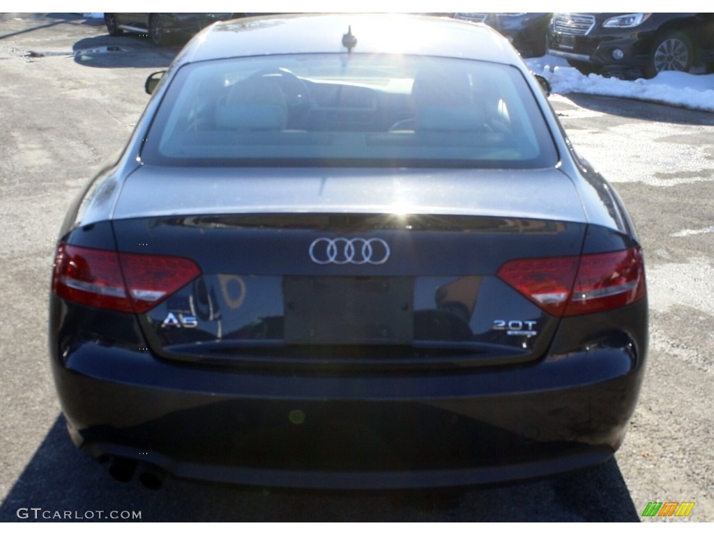 2012 A5 2.0T quattro Coupe - Moonlight Blue Metallic / Light Gray photo #7
