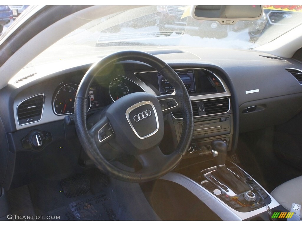 2012 A5 2.0T quattro Coupe - Moonlight Blue Metallic / Light Gray photo #13