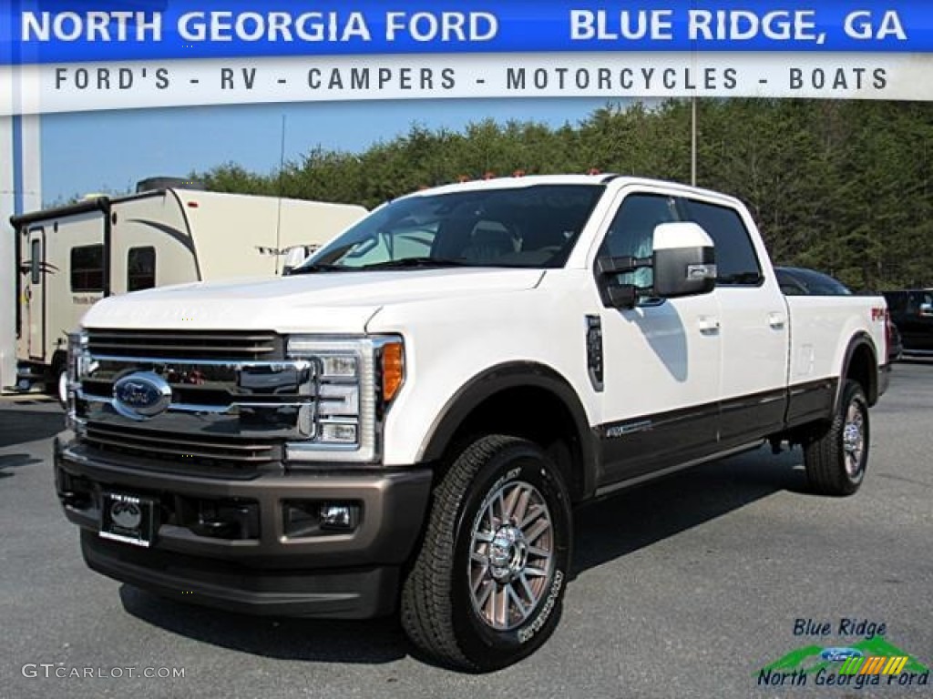 2017 White Platinum Ford F350 Super Duty King Ranch Crew Cab