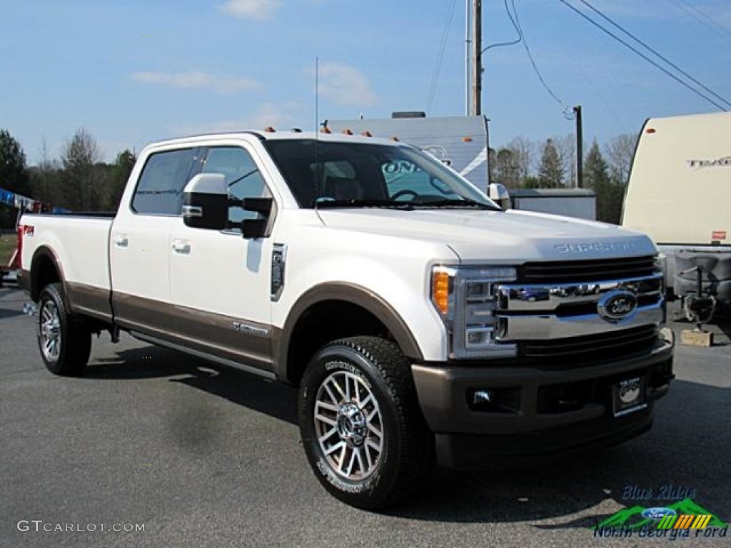 2017 F350 Super Duty King Ranch Crew Cab 4x4 - White Platinum / King Ranch Mesa Antique Java photo #7