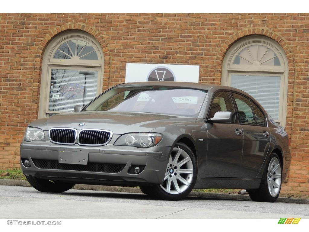 2006 7 Series 750i Sedan - Sterling Grey Metallic / Black/Black photo #1