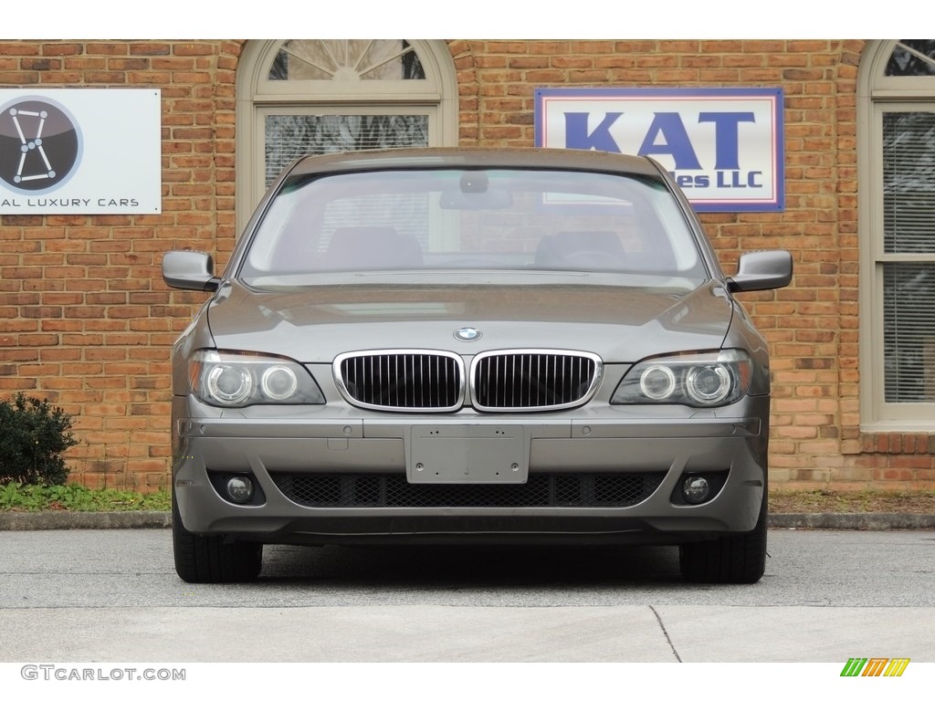 2006 7 Series 750i Sedan - Sterling Grey Metallic / Black/Black photo #3