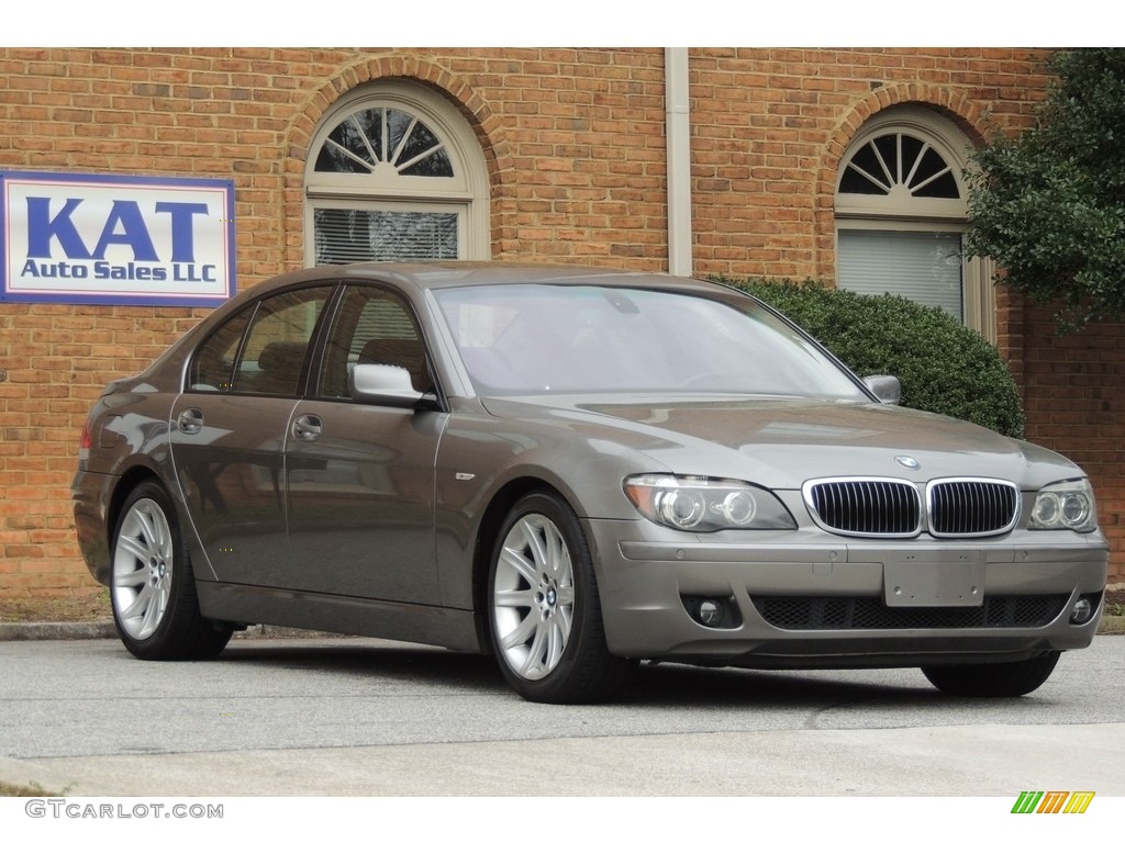2006 7 Series 750i Sedan - Sterling Grey Metallic / Black/Black photo #4