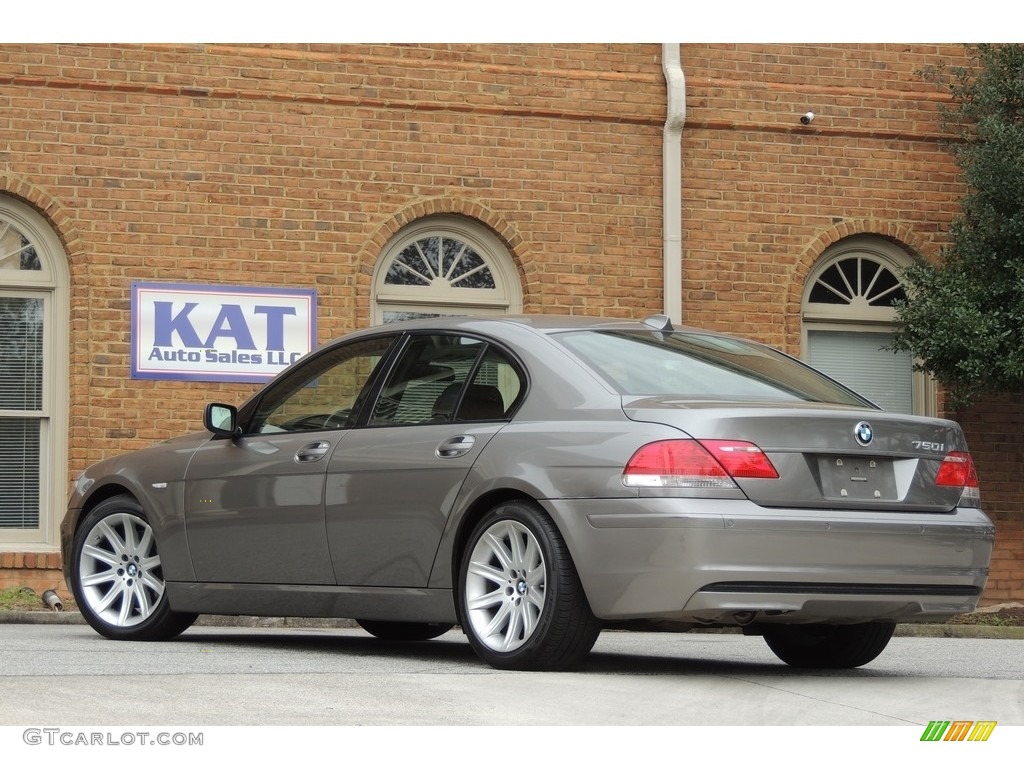 2006 7 Series 750i Sedan - Sterling Grey Metallic / Black/Black photo #10