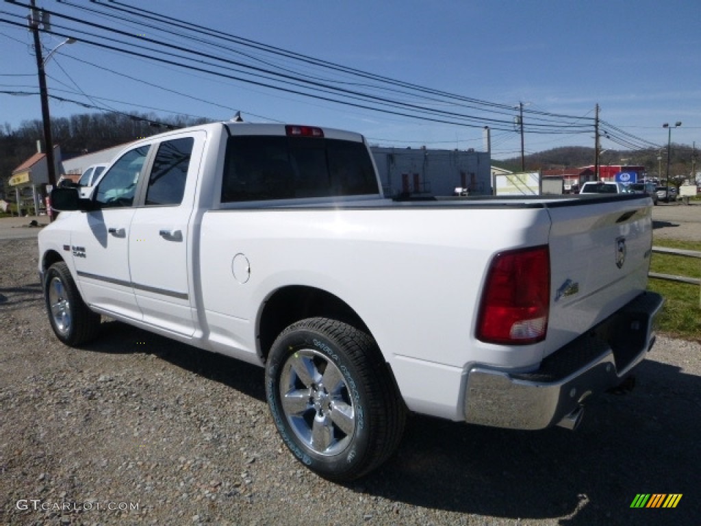 2017 1500 Big Horn Quad Cab 4x4 - Bright White / Black/Diesel Gray photo #4