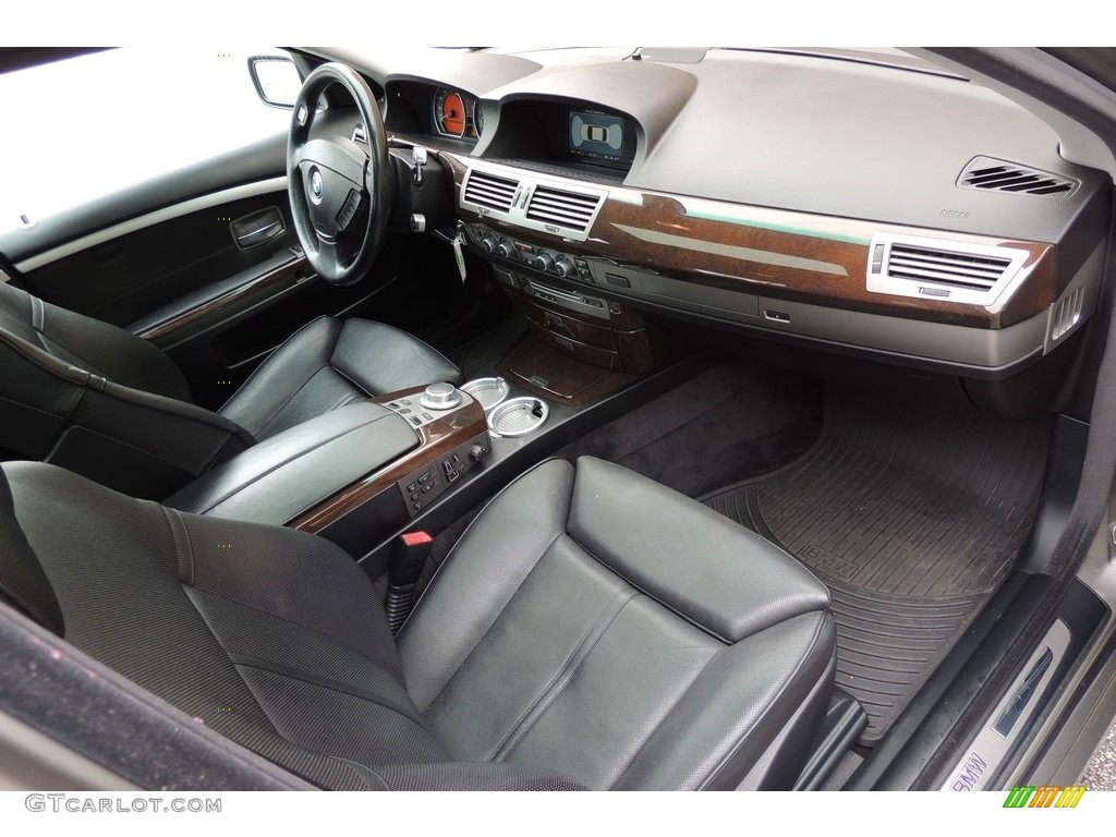 2006 7 Series 750i Sedan - Sterling Grey Metallic / Black/Black photo #24