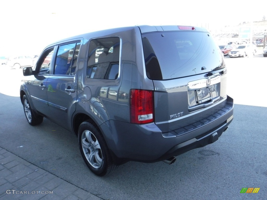 2015 Pilot EX-L 4WD - Modern Steel Metallic / Gray photo #7