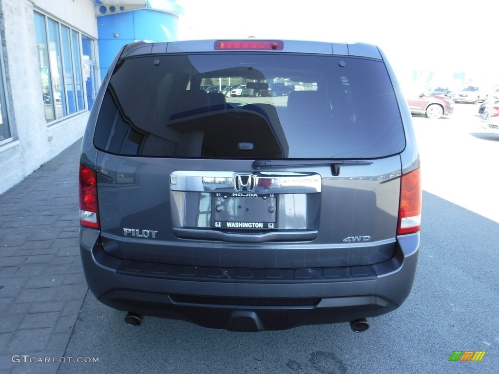 2015 Pilot EX-L 4WD - Modern Steel Metallic / Gray photo #8