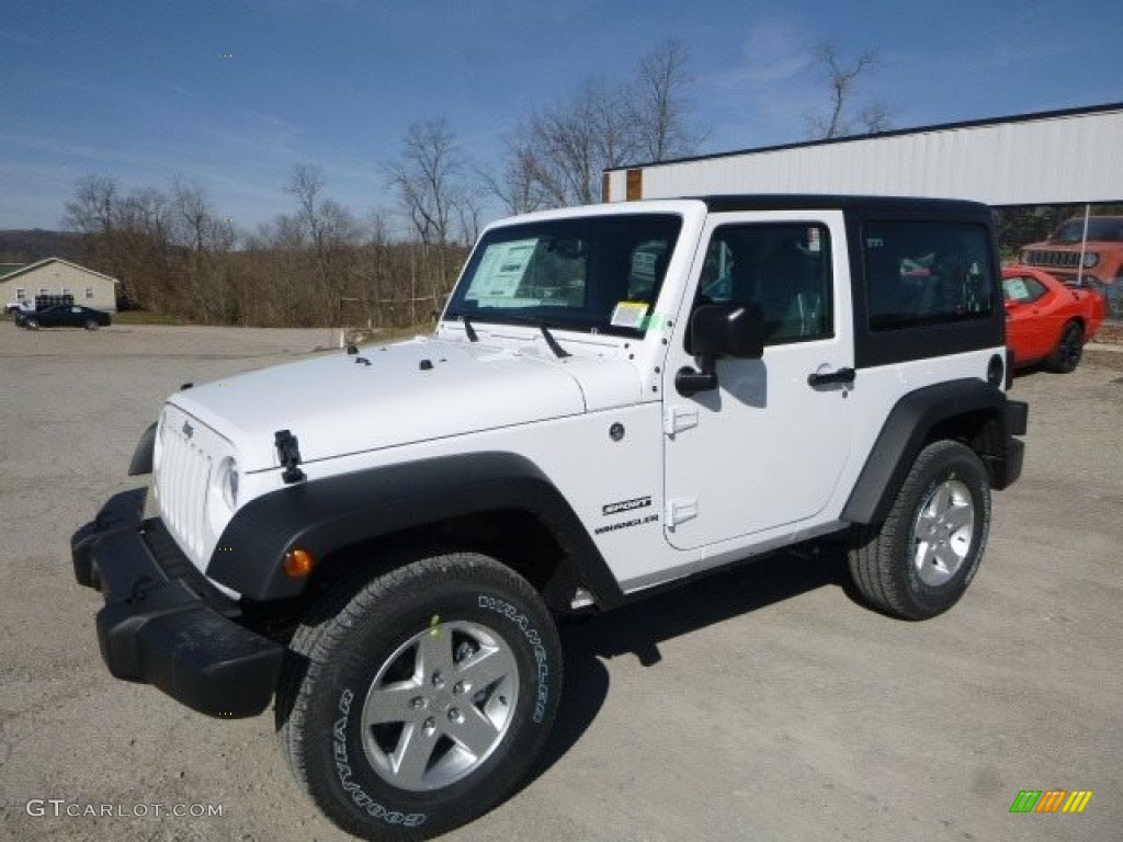 2017 Wrangler Sport 4x4 - Bright White / Black photo #1