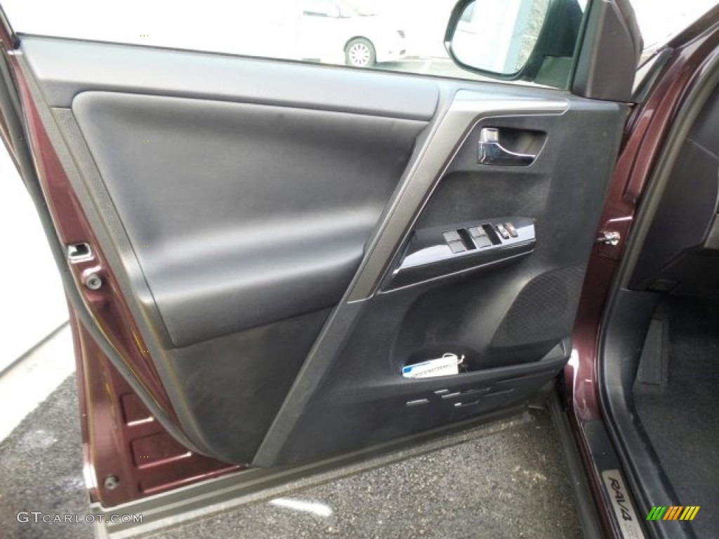 2017 Toyota RAV4 SE AWD Black Door Panel Photo #119412812
