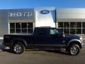 2012 Dark Blue Pearl Metallic Ford F250 Super Duty Lariat Crew Cab 4x4  photo #1