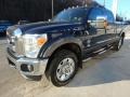 2012 Dark Blue Pearl Metallic Ford F250 Super Duty Lariat Crew Cab 4x4  photo #5