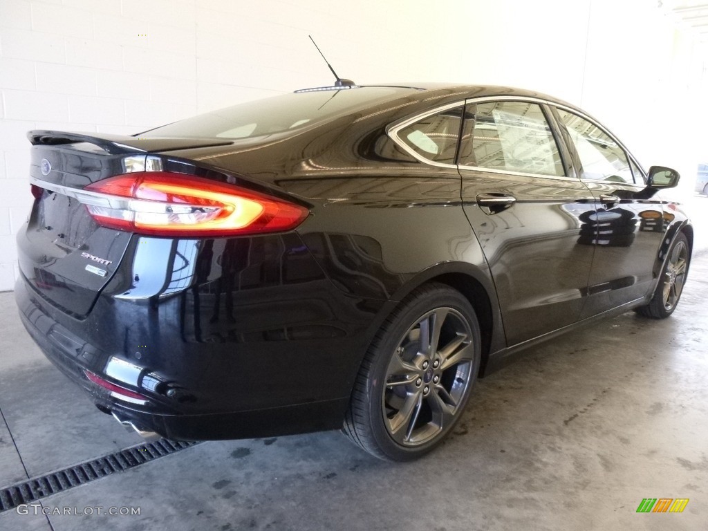 2017 Fusion Sport AWD - Shadow Black / Dark Earth Grey photo #2