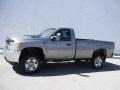 Graystone Metallic - Silverado 2500HD WT Regular Cab 4x4 Photo No. 2