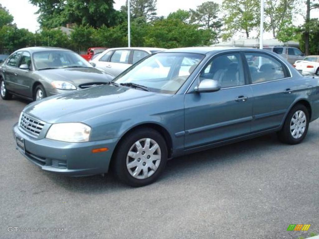 2002 Optima LX - Steel Blue / Gray photo #2