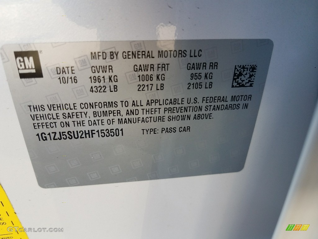 2017 Malibu Hybrid - Iridescent Pearl Tricoat / Dark Atmosphere/Loft Brown photo #9