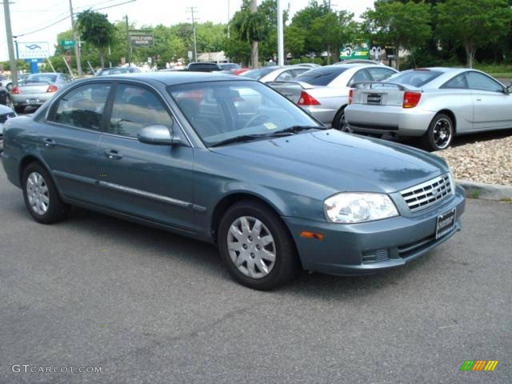 2002 Optima LX - Steel Blue / Gray photo #6