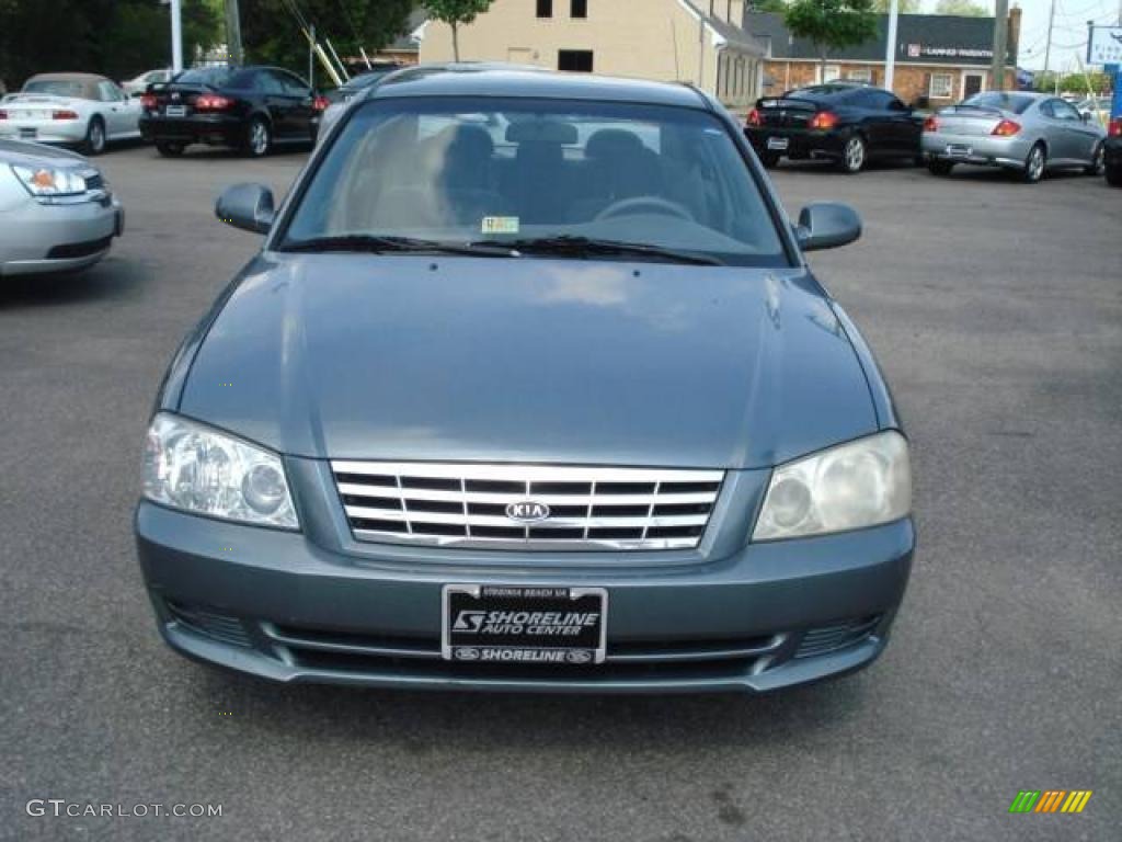 2002 Optima LX - Steel Blue / Gray photo #7