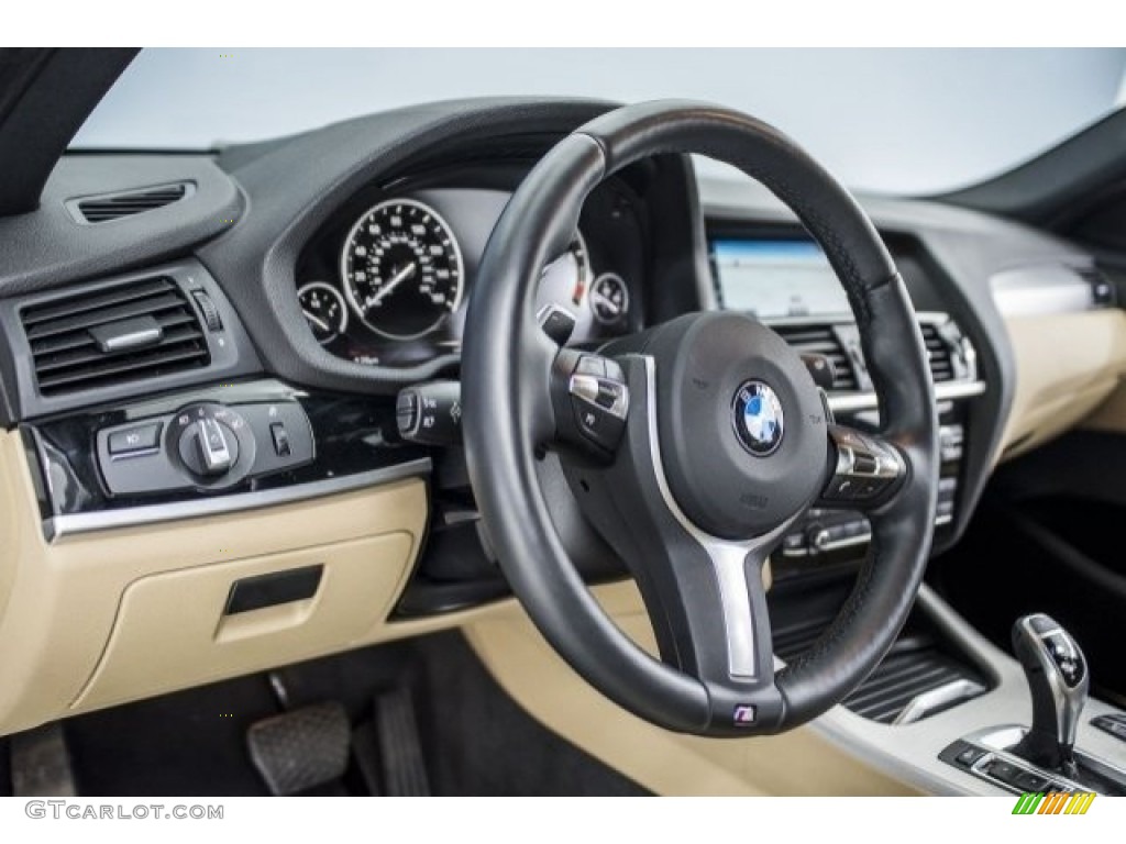 2017 BMW X4 M40i Beige/Black Dashboard Photo #119425049