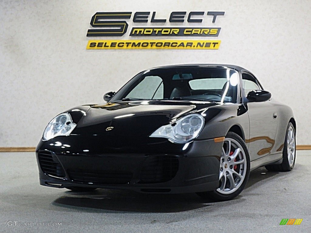 2004 911 Carrera 4S Cabriolet - Black / Black photo #1