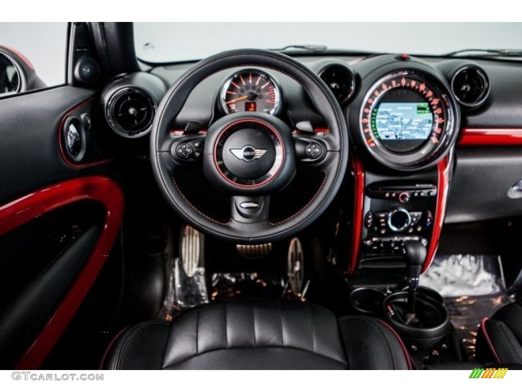 2014 Cooper John Cooper Works Paceman All4 AWD - Crystal Silver Metallic / Championship Lounge Leather/Red Piping photo #4