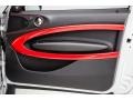 2014 Mini Cooper Championship Lounge Leather/Red Piping Interior Door Panel Photo