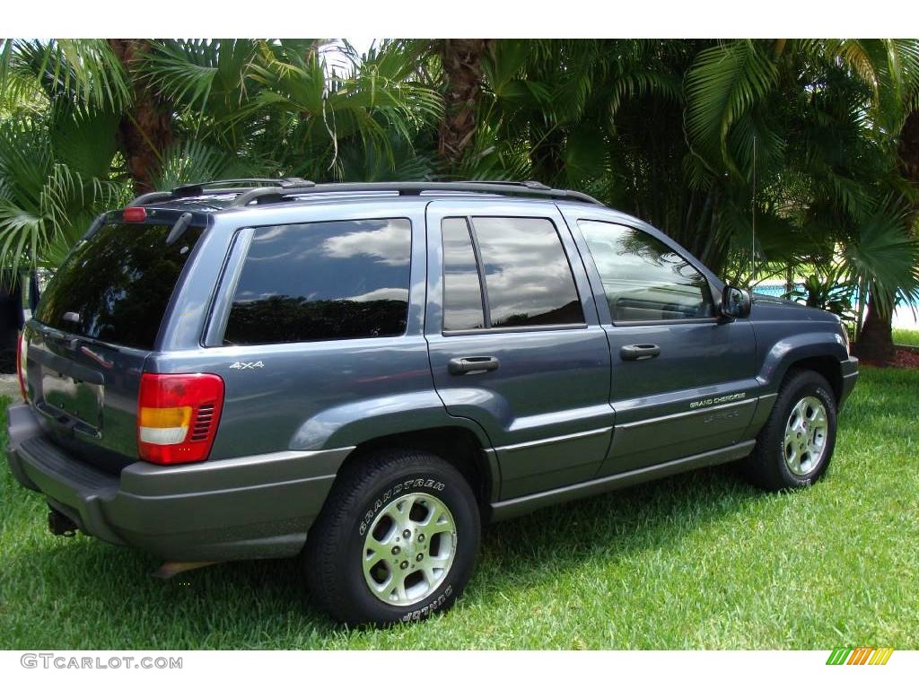 2001 Grand Cherokee Laredo 4x4 - Steel Blue Pearl / Taupe photo #13