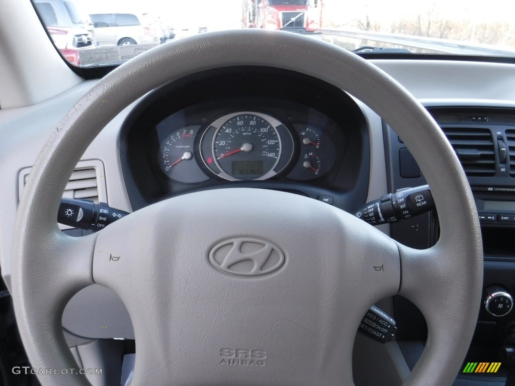 2005 Tucson GL - Obsidian Black / Beige photo #20
