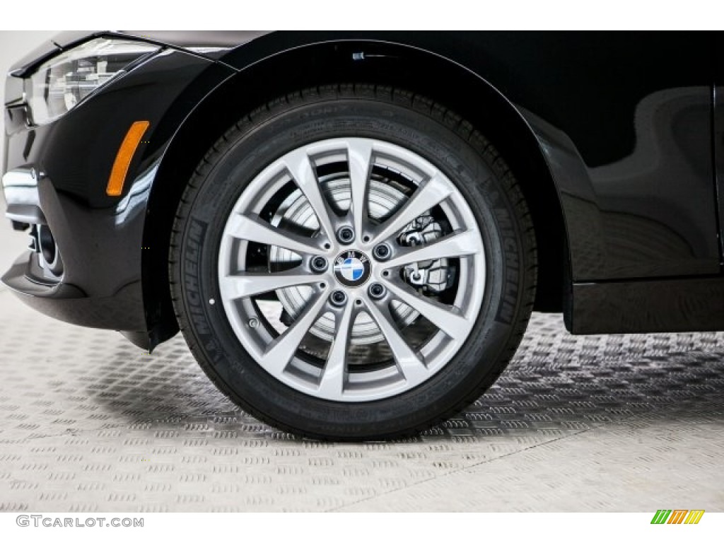 2017 3 Series 320i Sedan - Black Sapphire Metallic / Black photo #9